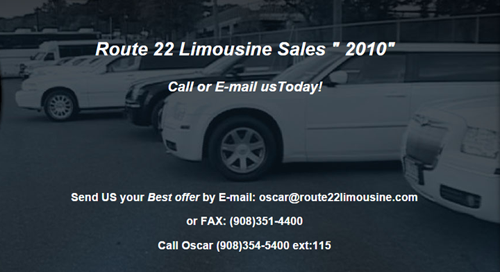 Limousine Sales RT22 NJ